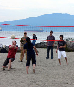 Van leisure beachvolleyball