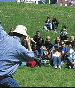 Van leisure photograherandstudentsinpark