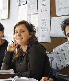 Auc school closeupofstudentsinclass