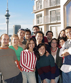Auc school studentsonbalcony