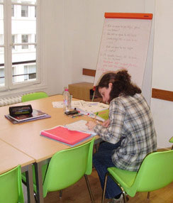 Par student studying