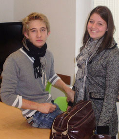 par Two students in classroom
