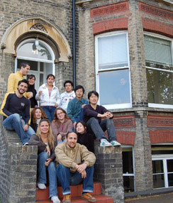 Cam school frontentrancewithstudentsonfrontsteps