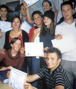 SD students celebrating graduatipn
