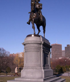 Bos location statue