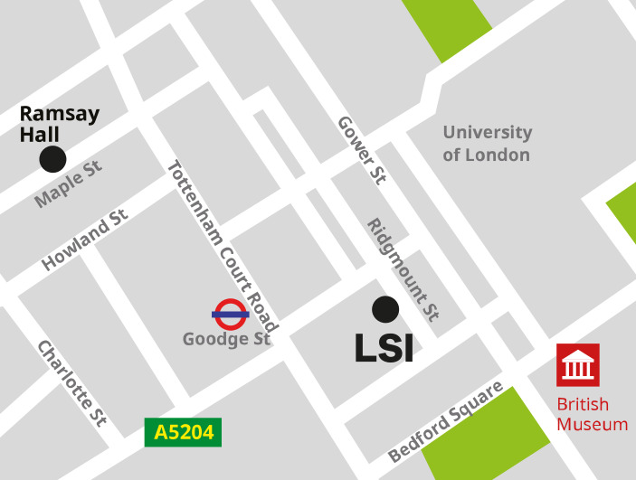London UCL map
