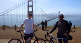 Golden Gate Bridge by bike ($32)