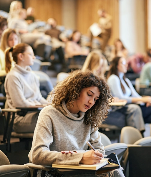Students in lecture hall